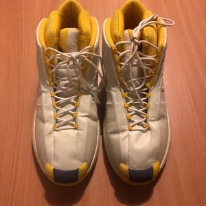 Adidas Marquee Boost Shoes in Lakers Colors